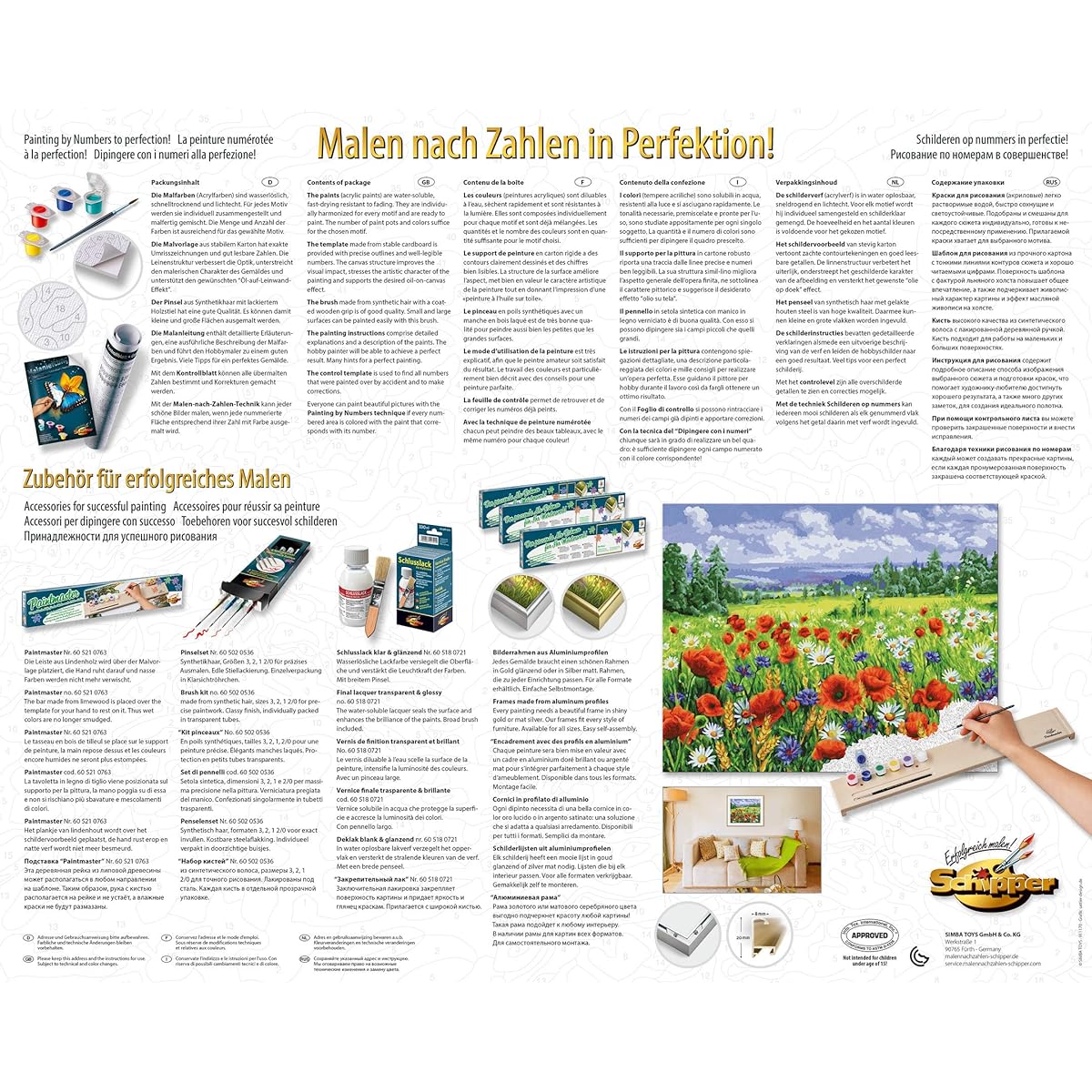 Schipper Paint by Numbers - Flower Meadow