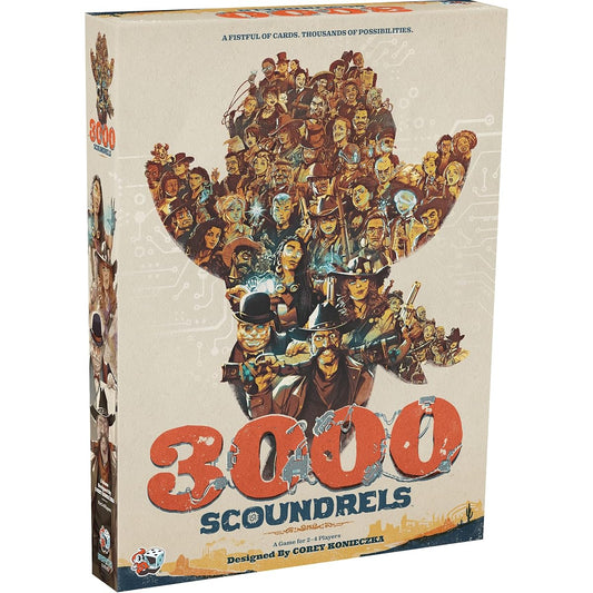 3000 Scoundrels Board Game | Strategy Game | Fun Family Game for Game Night with Adults and Kids | Ages 12+ | 2-4 Players | Average Play Time 60-90 Minutes | Made by Unexpected Games, Multicolor