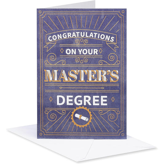 American Greetings Masters Day Greeting Graduation Card (Impressive Achievements)