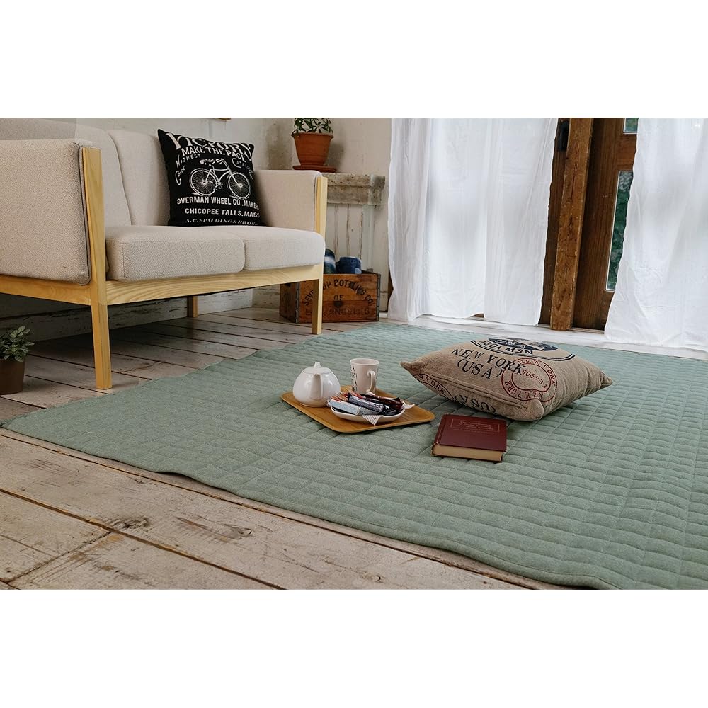 Suminoe Washable Rug Sweat Quilt 130 x 185cm Light Blue 11721030