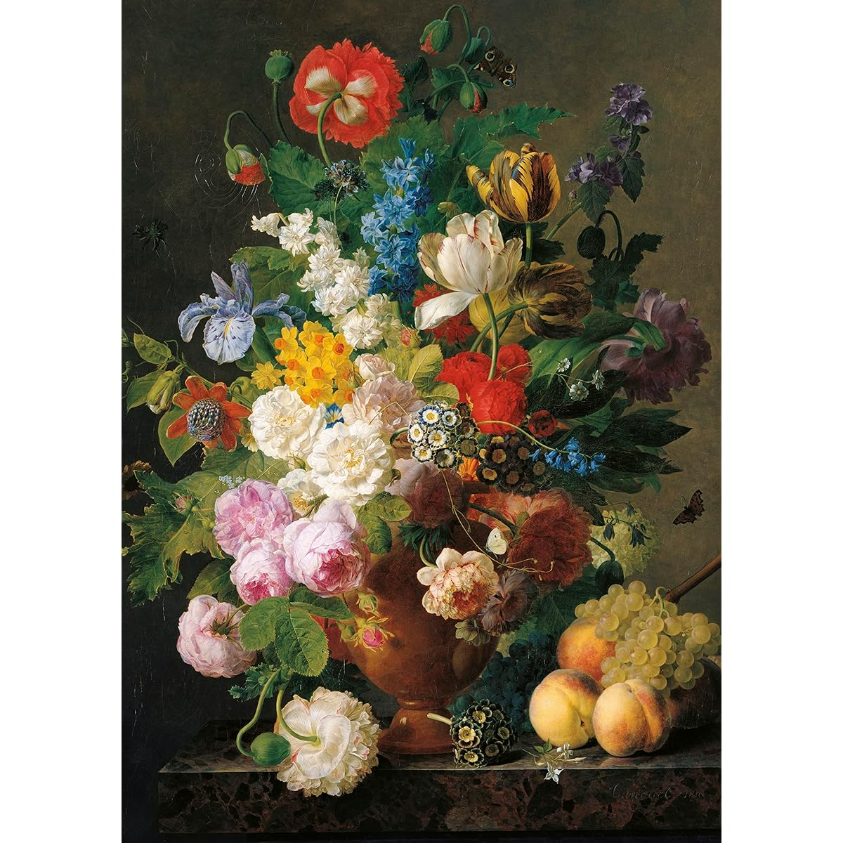 1000 Piece Jigsaw Puzzle Clementoni Vase van Dael: Bowl of Flowers 48 x 68 cm 31415
