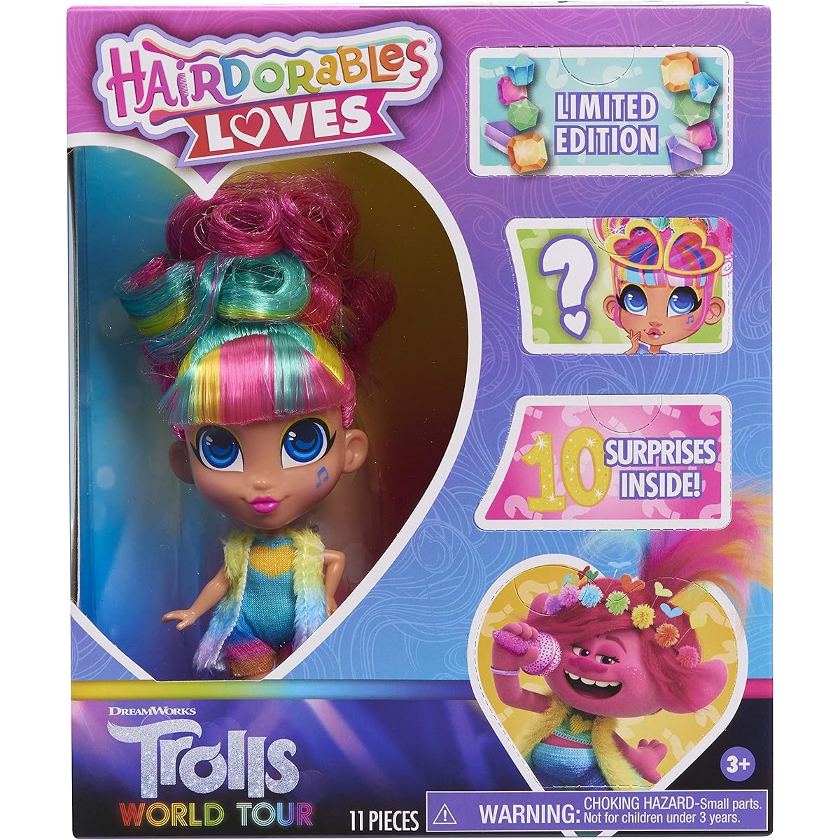 Hairdorables Loves Trolls World Tour