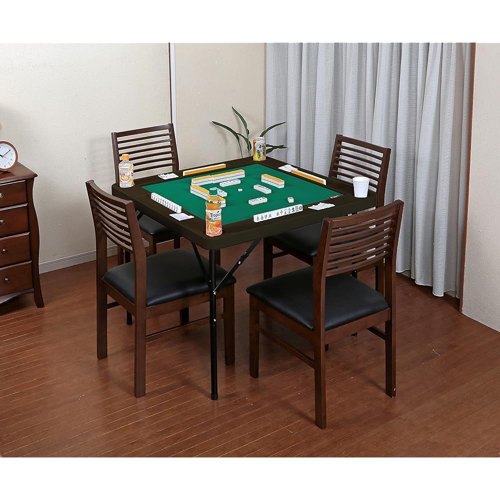 Vita Height Adjustable Mahjong Table Brown Vita Interior Low Table Dining Table Mahjong Mahjong Table 2 Height Levels