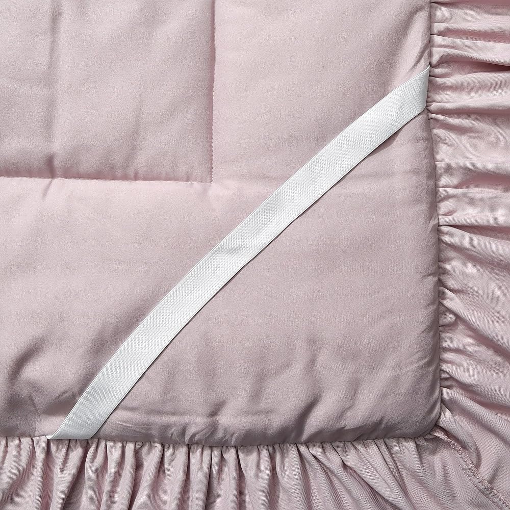 Francfranc WARMY Ruffle Bed Pad Semi-double Pink