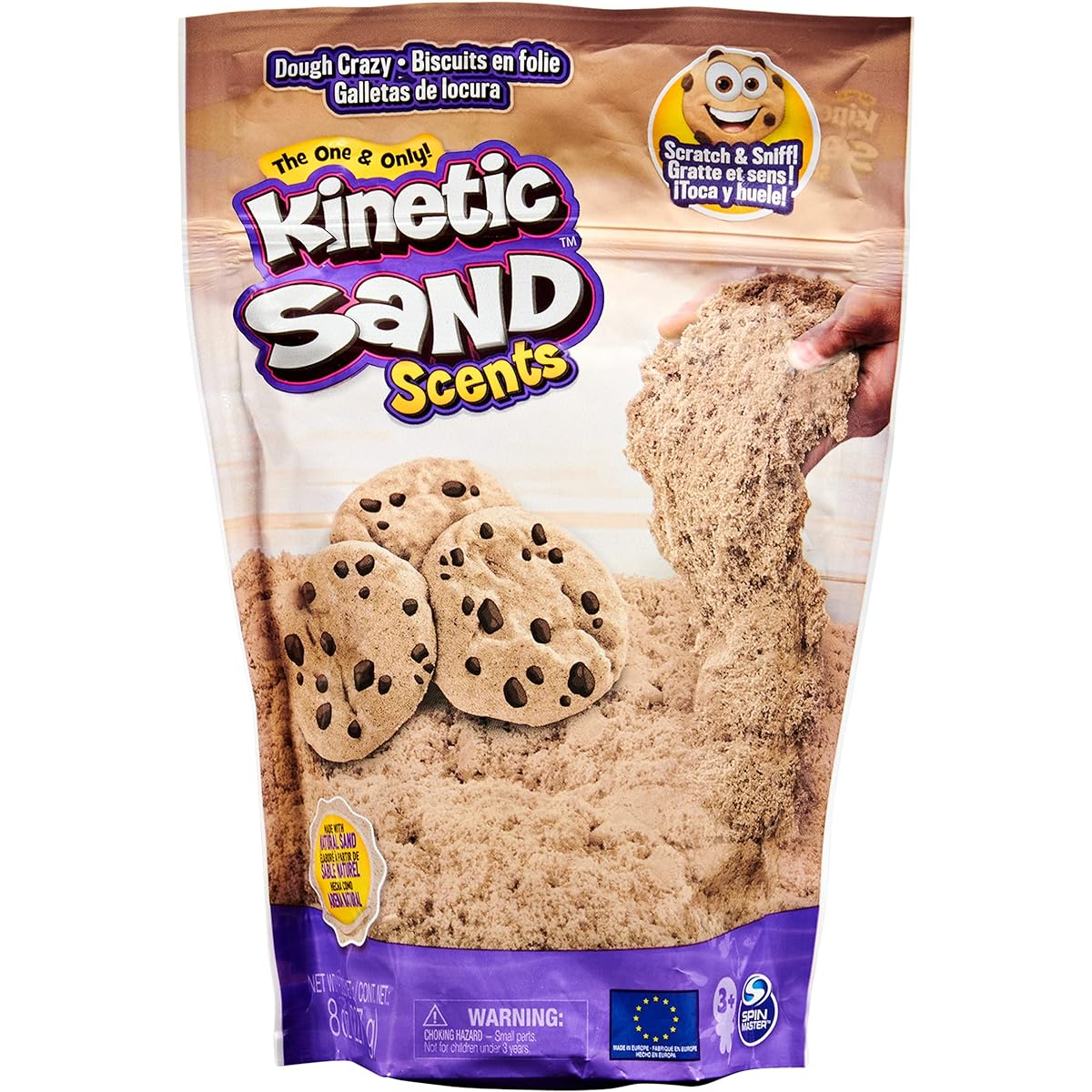 Kinetic Sand Scent 8oz Light Brown Fabric Crazy Scent Ages 3+