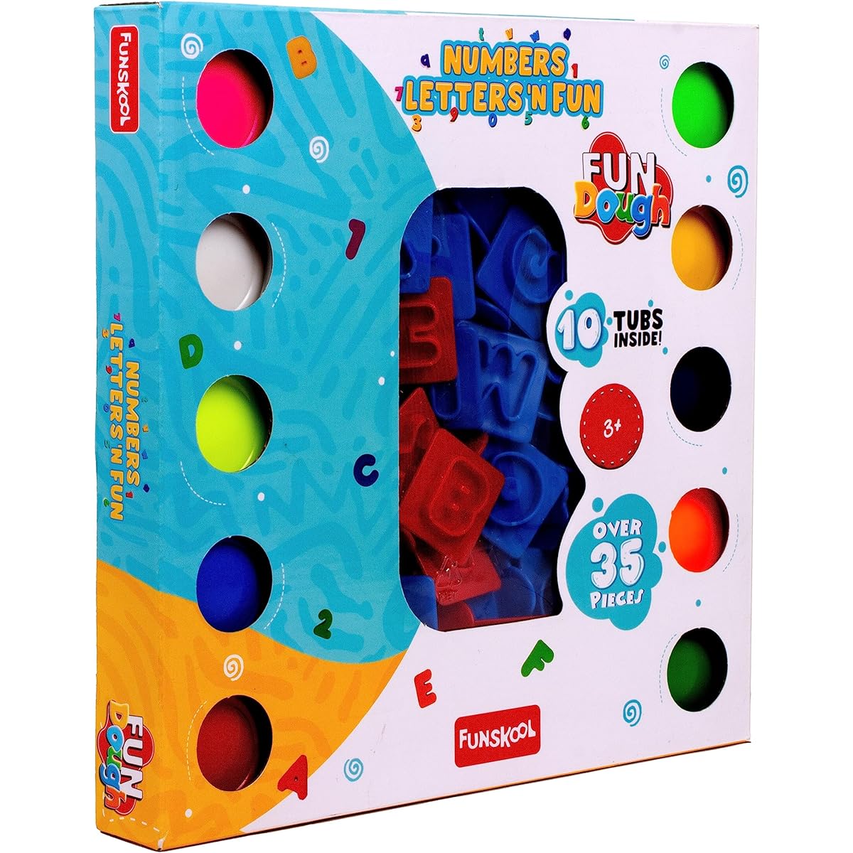 FUNSKOOL-Fundough Number Letter N Fun Multicolor