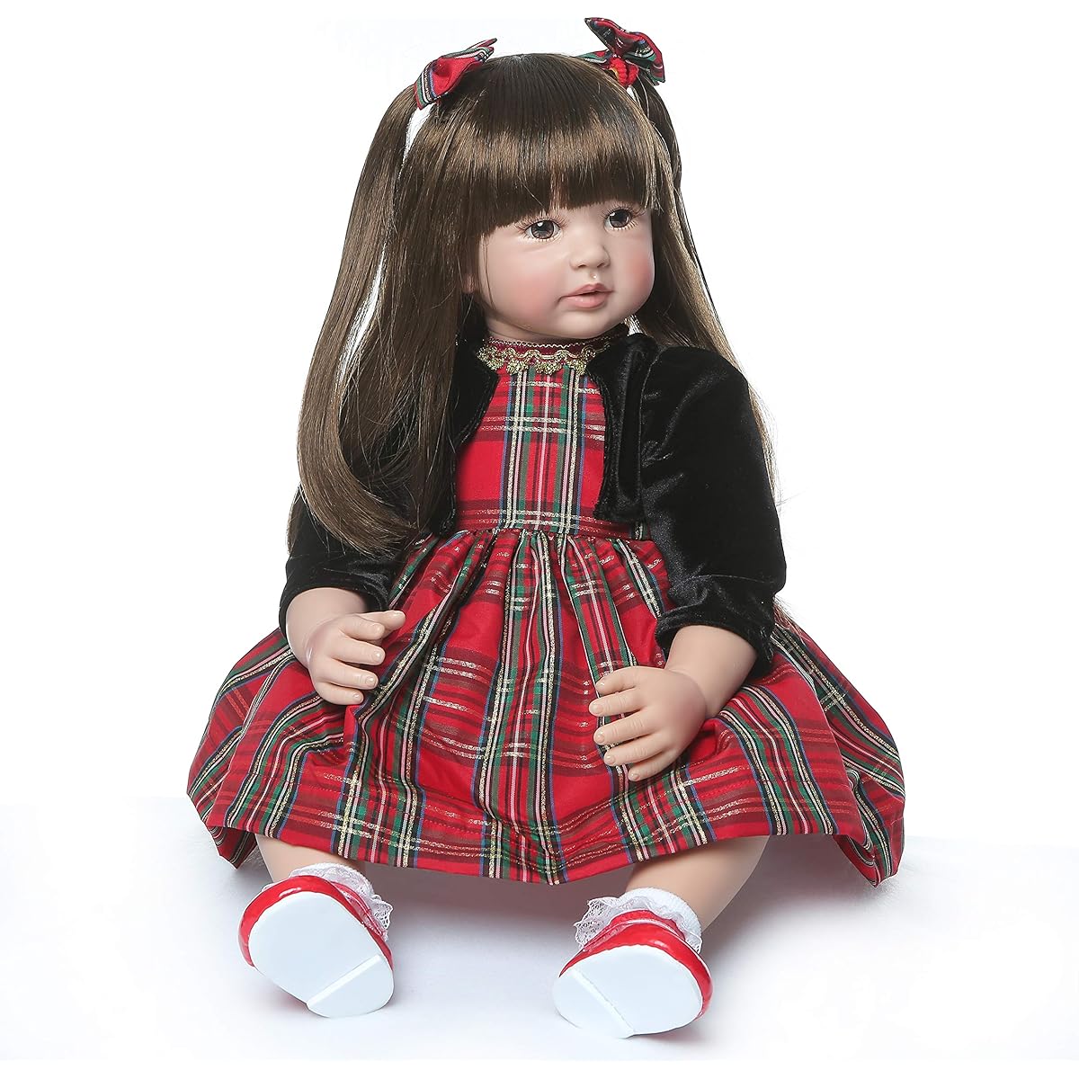 Reborn Toddler Girl Doll Silicone 24 Inch Vinyl Weighted Princess Toddler Doll Handmade Toys for Toddlers