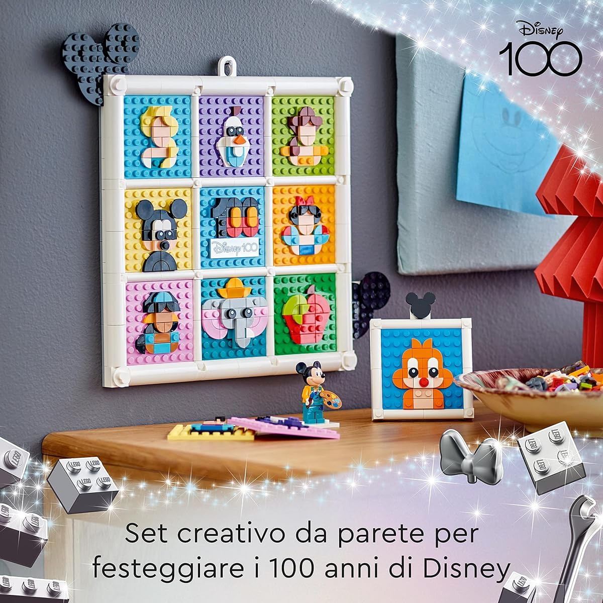 LEGO Disney 100 Disney 100th Anniversary Popular Characters Gathered! 43221 Toy Blocks Gift Fantasy Girls Ages 6 and Up