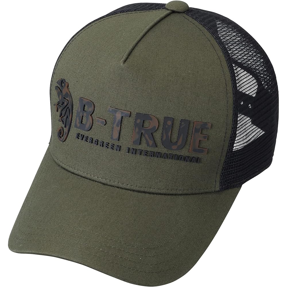 [Evergreen] B-TRUE Rubber Logo Mesh Cap