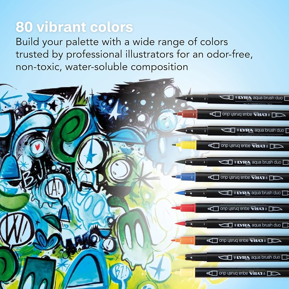 Lila Water Based Marker Aqua Blush Duo 36 Color Set L6521360