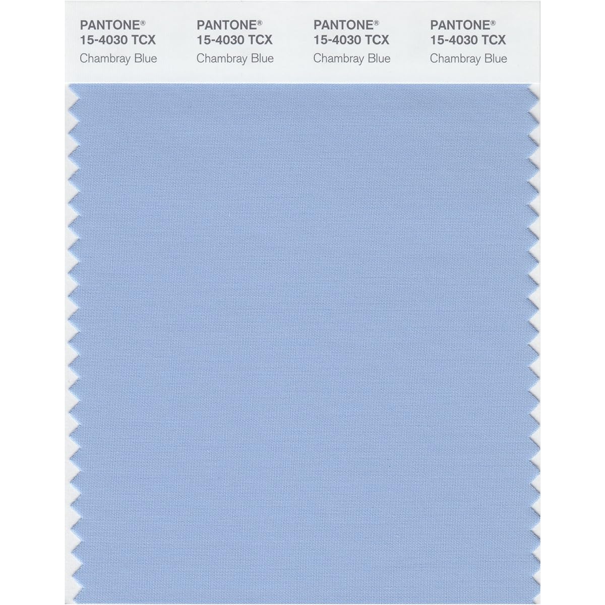 (Chambray Blue) - Pantone 15-4030 TCX Smart Colour Swatch Card, Chambray Blue