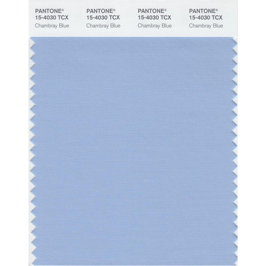 (Chambray Blue) - Pantone 15-4030 TCX Smart Colour Swatch Card, Chambray Blue