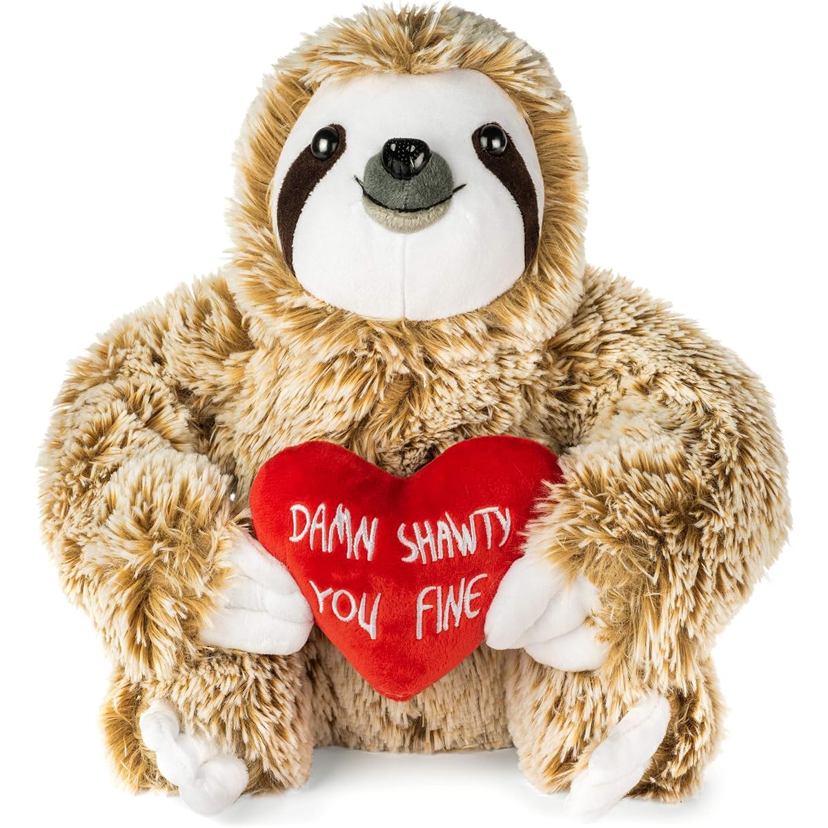 Lightweight Fall Valentine's Day Plush Toy - Girlfriend Gift - Sloth Bear for Her - Cute Funny Vday Gift for Boyfriend