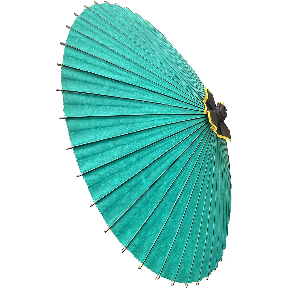 Yamamoto Bamboo Craftsman (YAMAMOTOTAKIZAYIKUYA) Hannari Waterproof Japanese Umbrella Umbrella Made in Japan Vinyl Coating (Green)