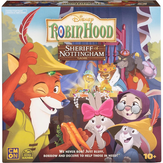 SPIN MASTER GAMES Disney Robin Hood Sheriff of Nottingham Game Family Board Game Disney Gifts Family Night Board Game for Adults & Kids Ages 10+