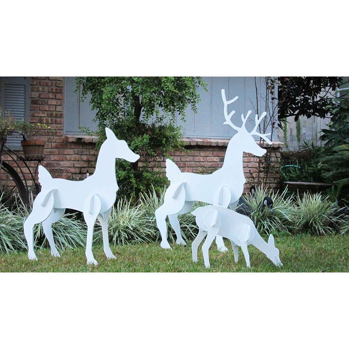 Teak Isle Christmas Outdoor Reindeer Family, Christmas Deer Set 141 [Parallel Import]