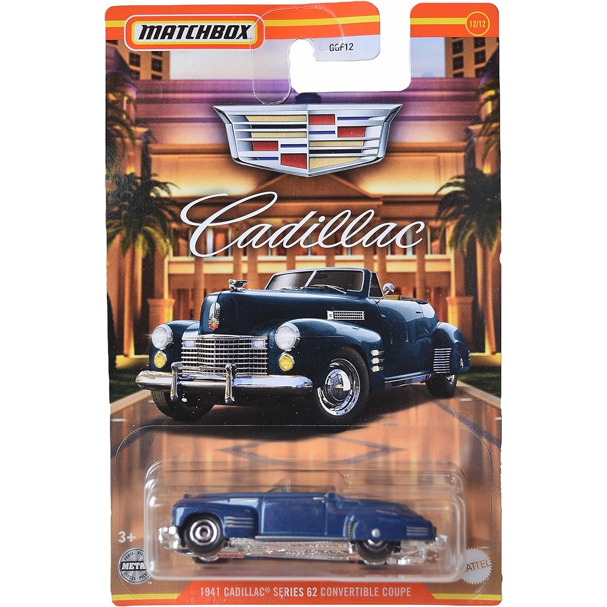 Matchbox 1941 Cadillac Series 62 Convertible Coupe, [Blue]