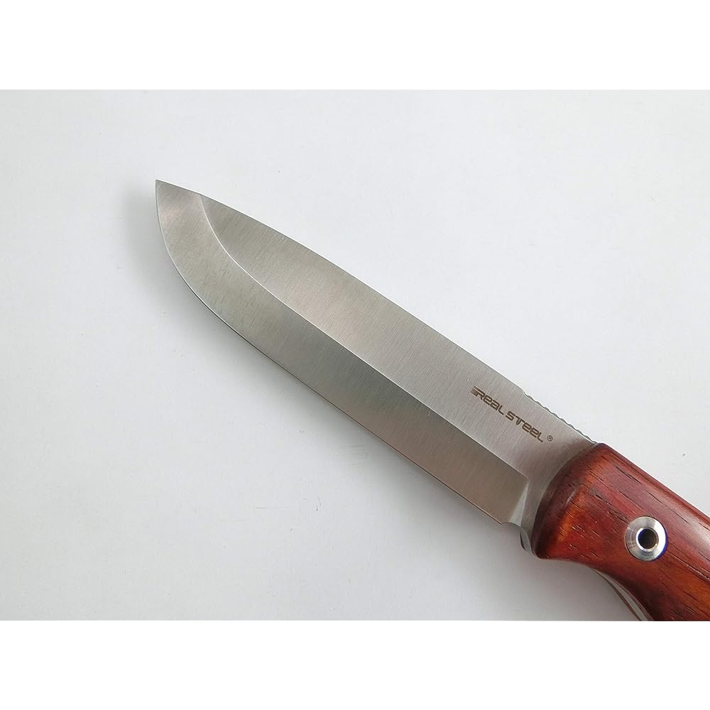Real Steel Bushcraft Plus Scandi Grind Gold Ebony