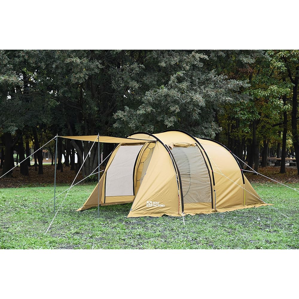 Tent Factory Four Season Tunnel 2 Room Tent for 4 People TF-4STU2-NR BE 435×255×190(H)cm