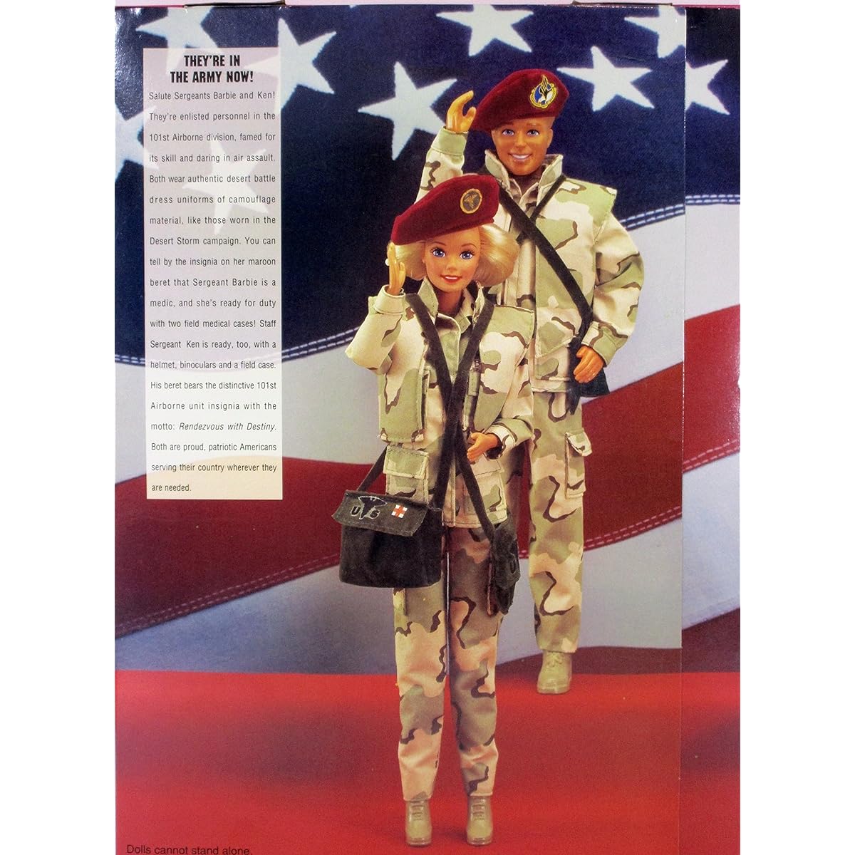 Star 'N Stripes ARMY Barbie & Ken Deluxe Set