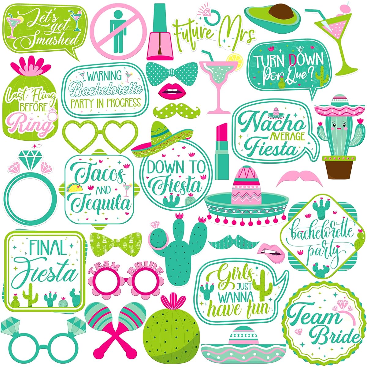 Bridal Shower Future Mrs Photo Props Included