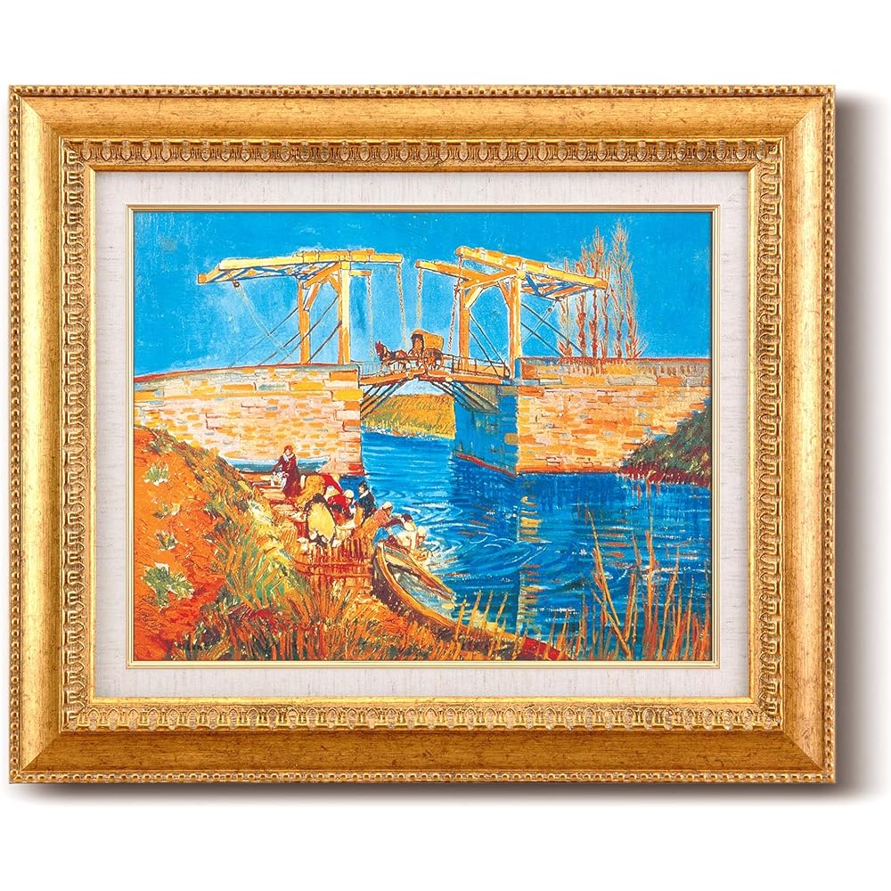 Van Gogh masterpiece frame F6 gold "The Drawbridge of Arles" 1705140 1171al