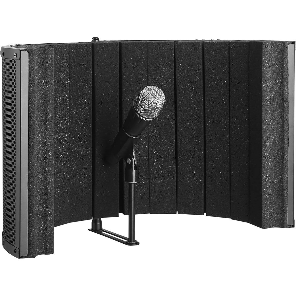 Bison ProSound Portable Sound Absorbing Vocal Booth Recording Panel Stand Mount