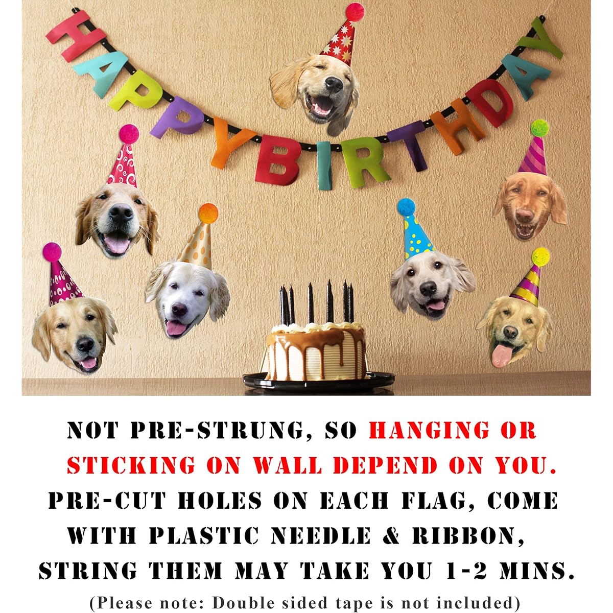 Silvima Happy Birthday Party Banner #4 Multicolor XWM-4B-JM-PN