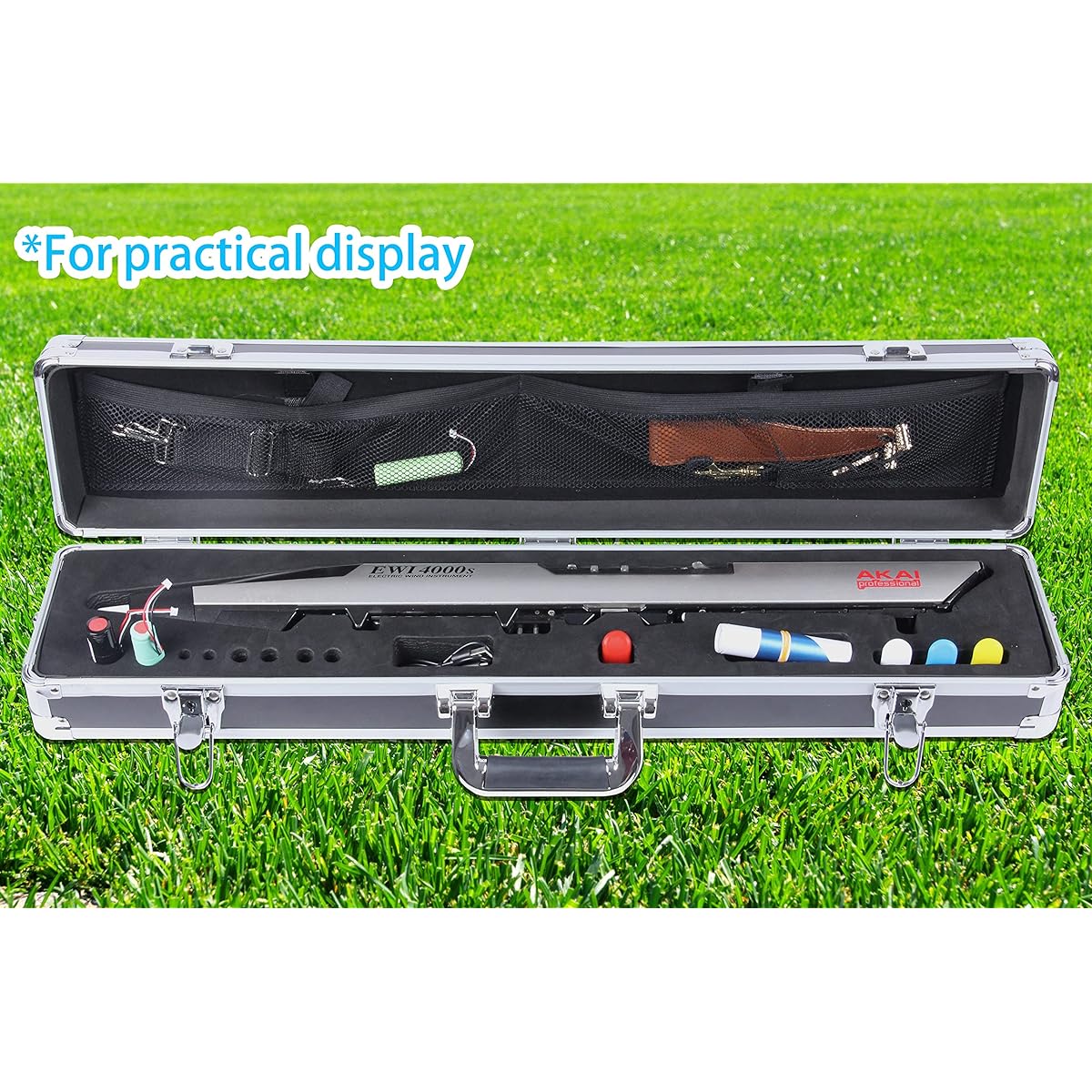 GEEK Professional Hard Case AKAI EWI 4000S 5000 Suitcase Electronic Wind Instrument Case with Handle Full Protection Big Volume EWI Body Battery Accessories (S Size and Single EWI)