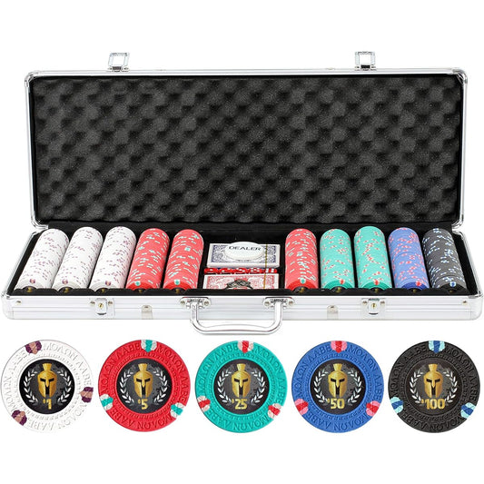 Versa Games Spartan Poker Chip Set 500 Piece 13.5g
