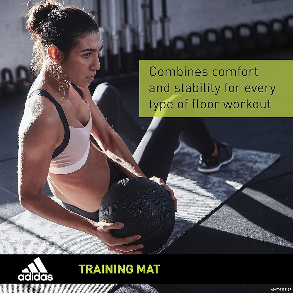 Adidas Training Mat Camouflage Camo Gray 4mm ADMT-13231GR
