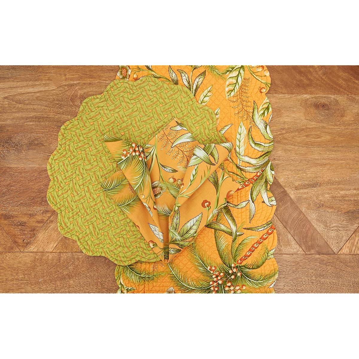 C&F Home Quilt 14" x 51" Runner Barbados Sunset Table Runner Sunset