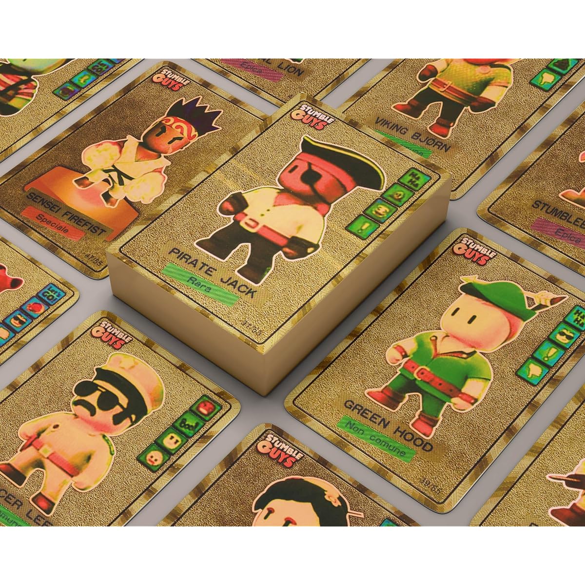 AW Anime WRLD Stumble Guys Card Deck - Collectible/Trading Card Collection for Kids - Set of 55 Unique Cards