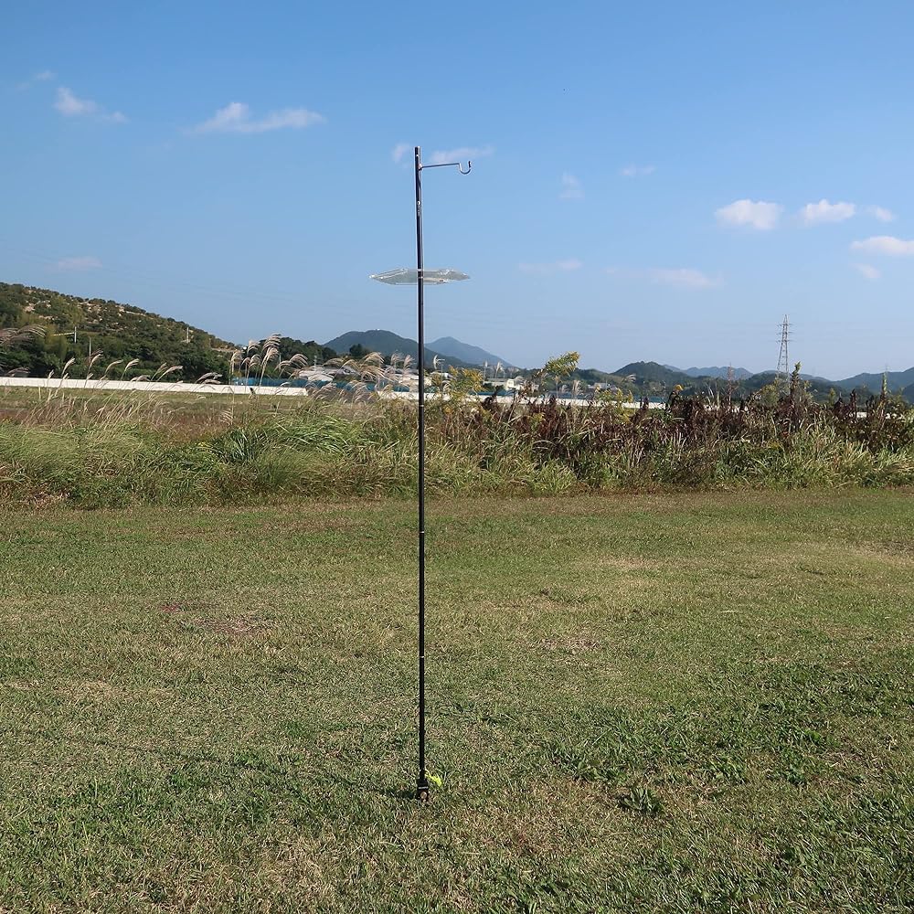 [Hanger steplessly adjustable & 2WAY] Lantern stand GUAPO 2WAY multi-lantern stand V2 Lantern pole Clamp width max. 32mm Comes with 2 lantern hangers Drive-in type/Clamp type
