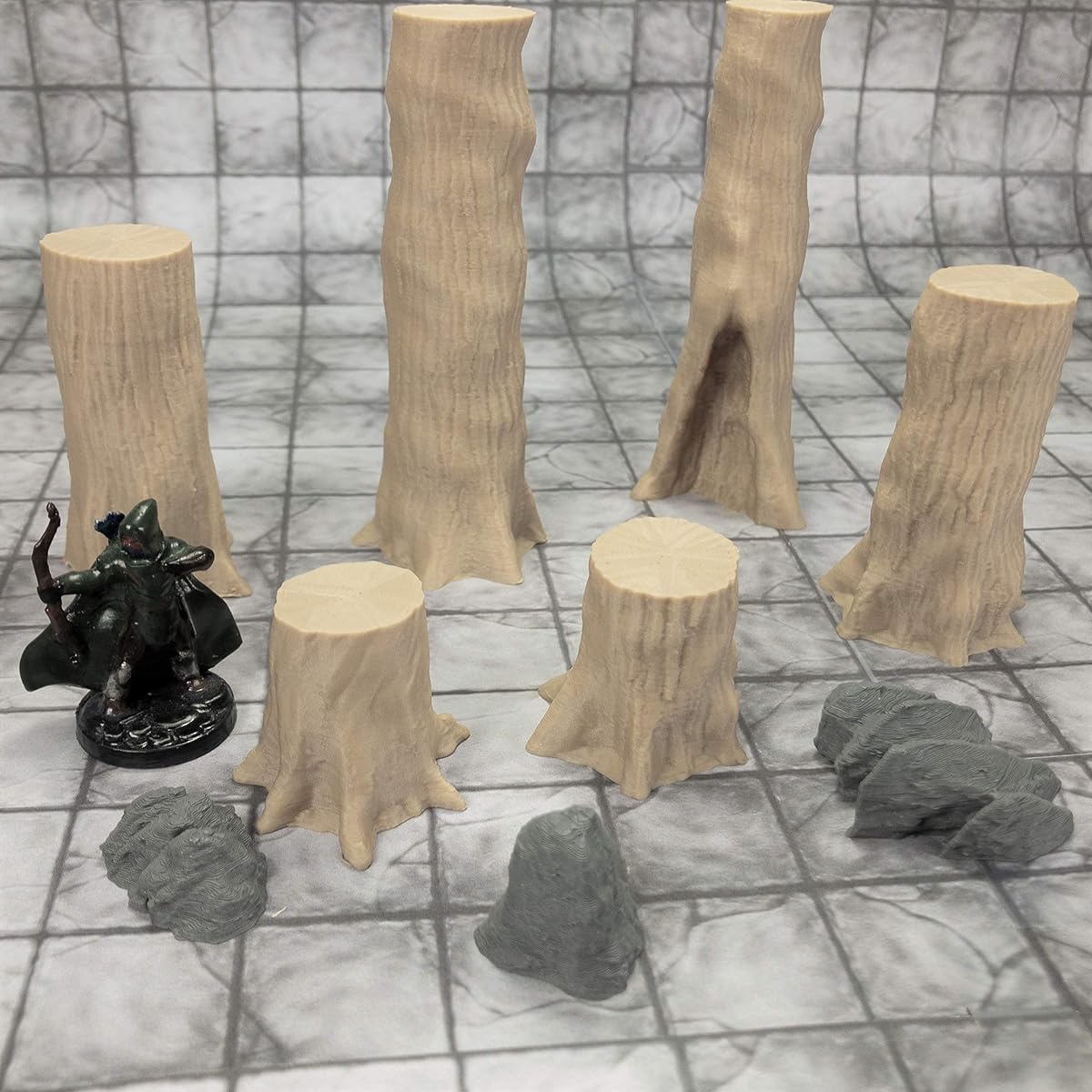 Giant Beech Tree Set 3 - 28mm Game Terrain