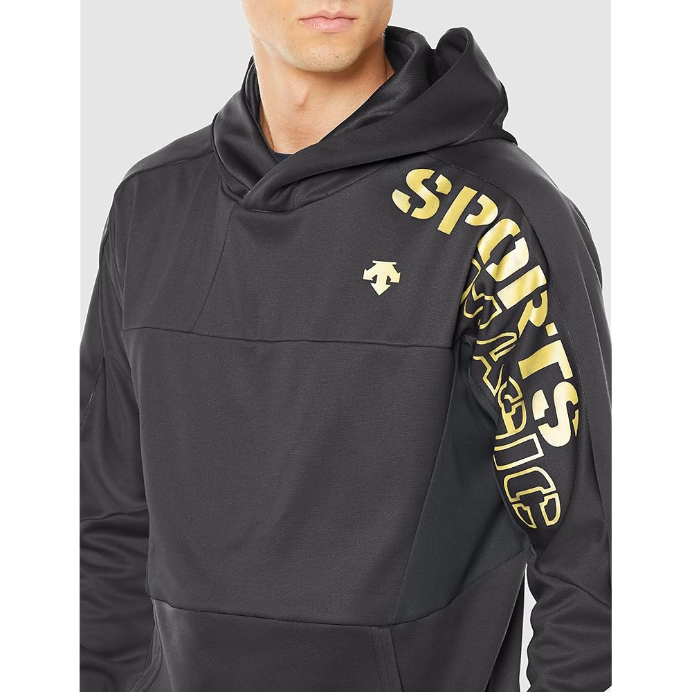 [DESCENTE] Sweatshirt Hoodie with Hood Volleyball Warm Stretch Practice Men's Women's Unisex