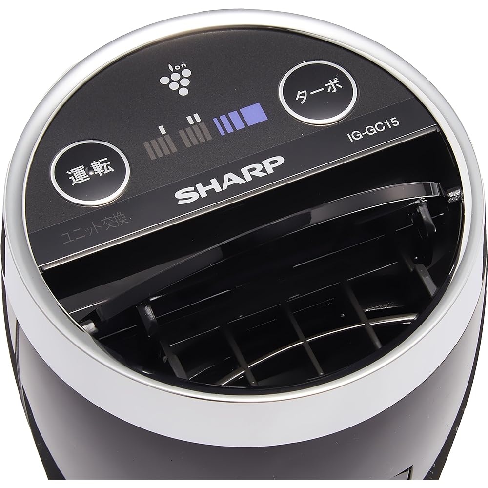 Sharp Ion Generator Equipped with Plasmacluster 25000 for Car Black IG-GC15-B