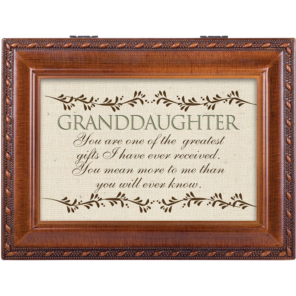 Cottage Garden Granddaughter Woodgrain Music Box / Jewelry Box Plays Light Up My Life by Cottage Garden [並行輸入品]