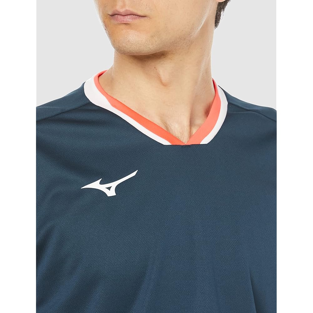 [Mizuno] Badminton Wear Game Shirt Short Sleeve Sweat Absorbent Quick Drying 72MAA006