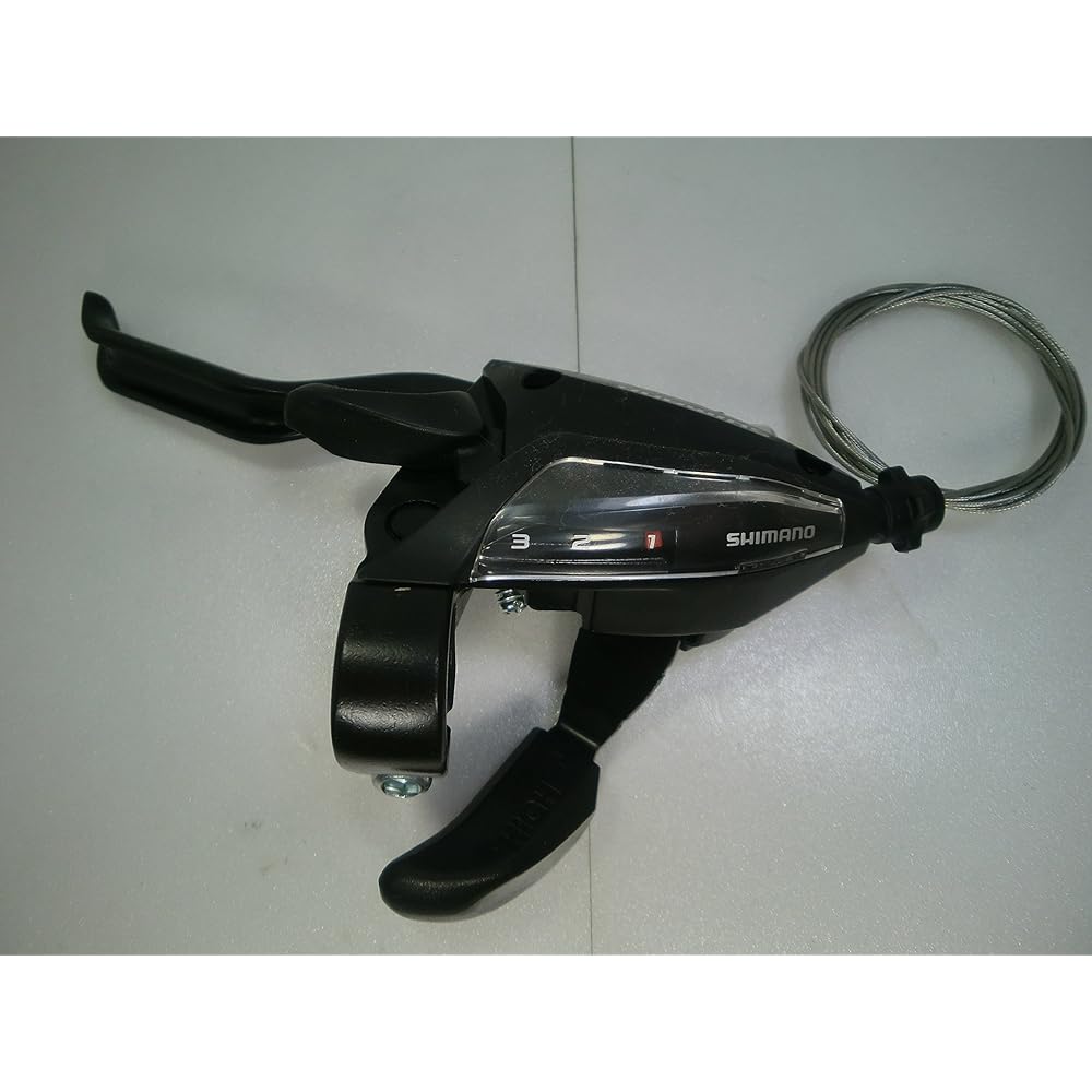 Shimano brake/shift lever 3x7speed ST-EF500 2 finger black left and right set 602