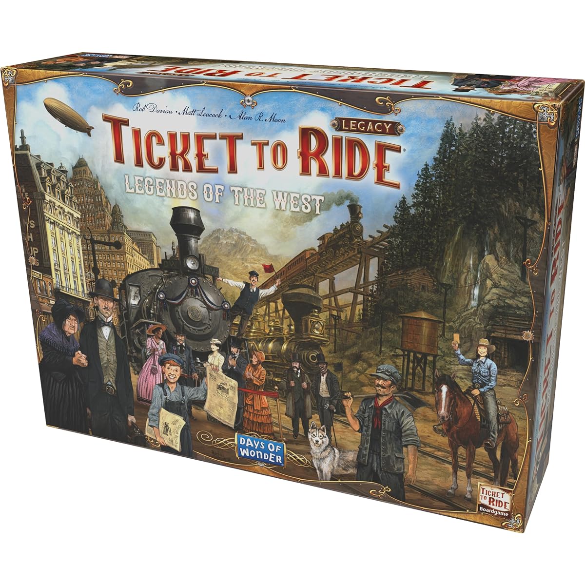 Days of Wonder Days of Wonder Board Game Legends of the West Board Game | Railroad Route Building Strategy Game | Family Game for Kids and Adults | Ages 10+ | 2-5 Players | Average Play Time 20-90 Minutes | Made by Days of Wonder