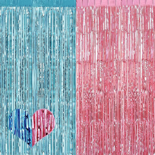 4 Pack 3.2ft x 8.2ft Pink Blue