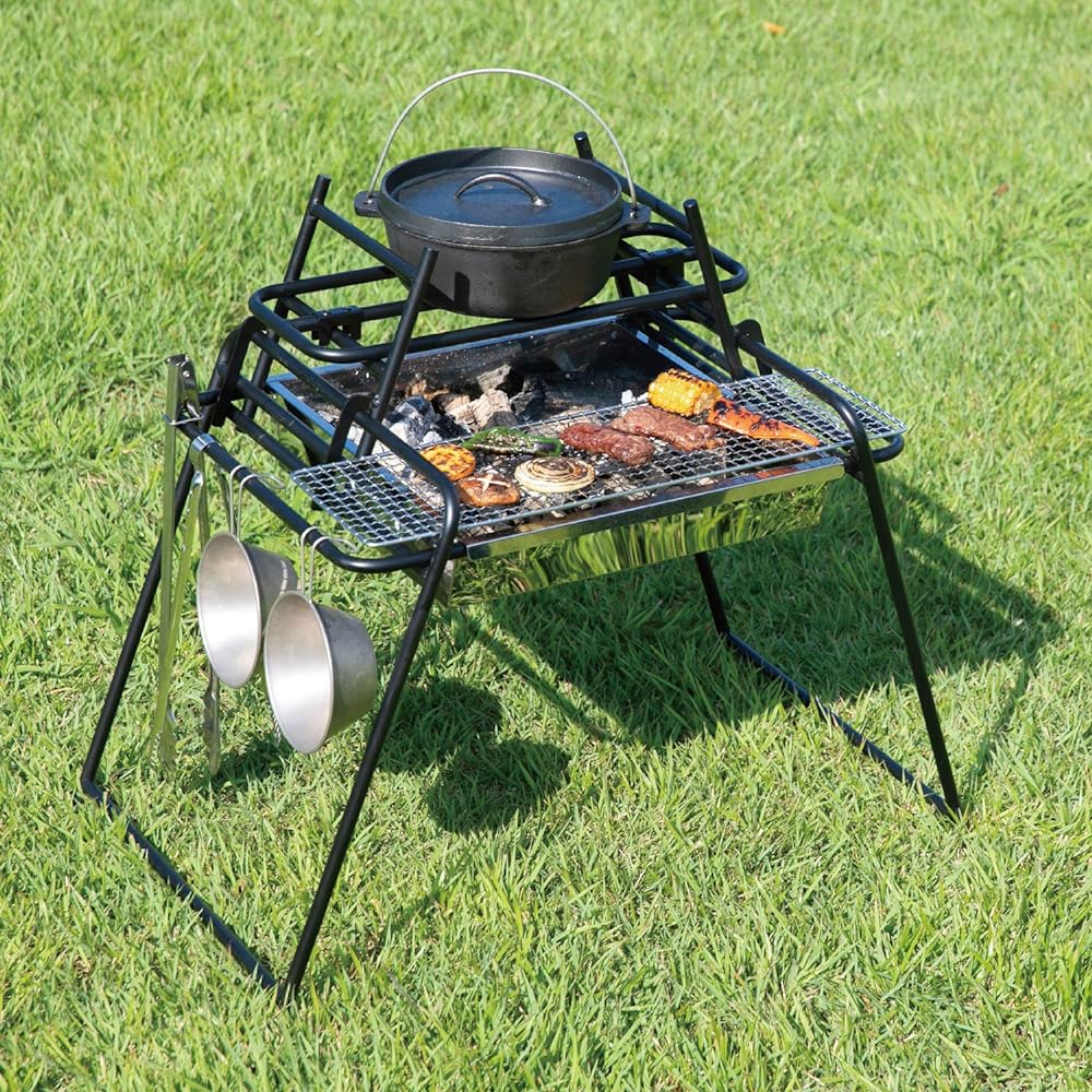 BUNDOK Bonfire Stand VERSA BD-494 Stand Barbecue Stove