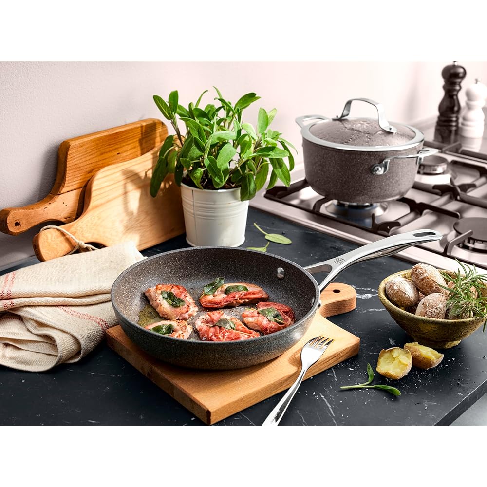 Ballarini "Sarina Frying Pan 24cm Made in Italy" IH Compatible Granitium 7 Layer Coating [Authorized Japanese Product] 75002-820