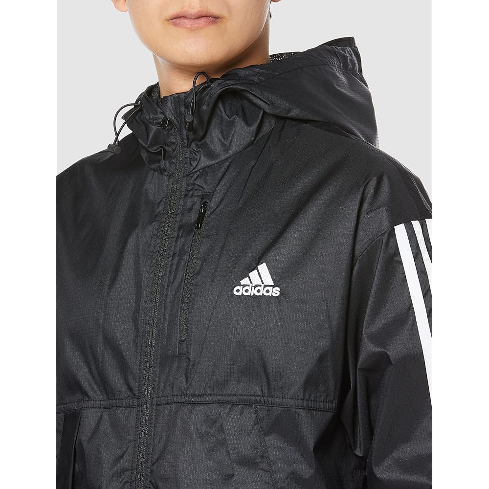 [Adidas] Jersey Top 3 Stripes Loose Fit Hooded Woven Jacket BXF20 Men's