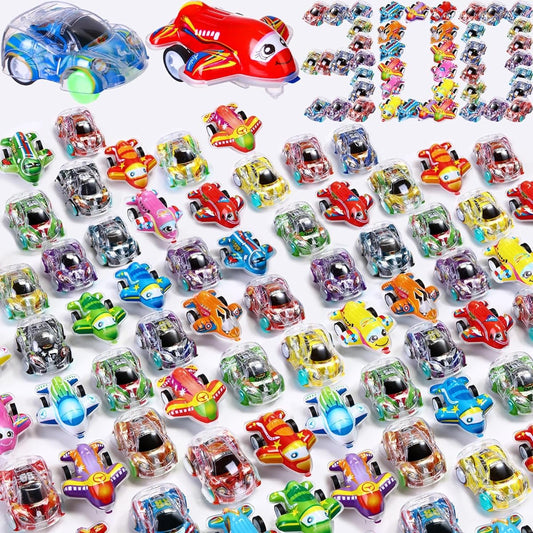 Arrowbash 300 Pack Mini Pull Back Cars and Planes Bulk Pull Back Toys Mini Race Cars Tiny Toys Birthday Party Favors Goodie Bags Stocking Stuffers Classroom Carnival Giveaways Gifts