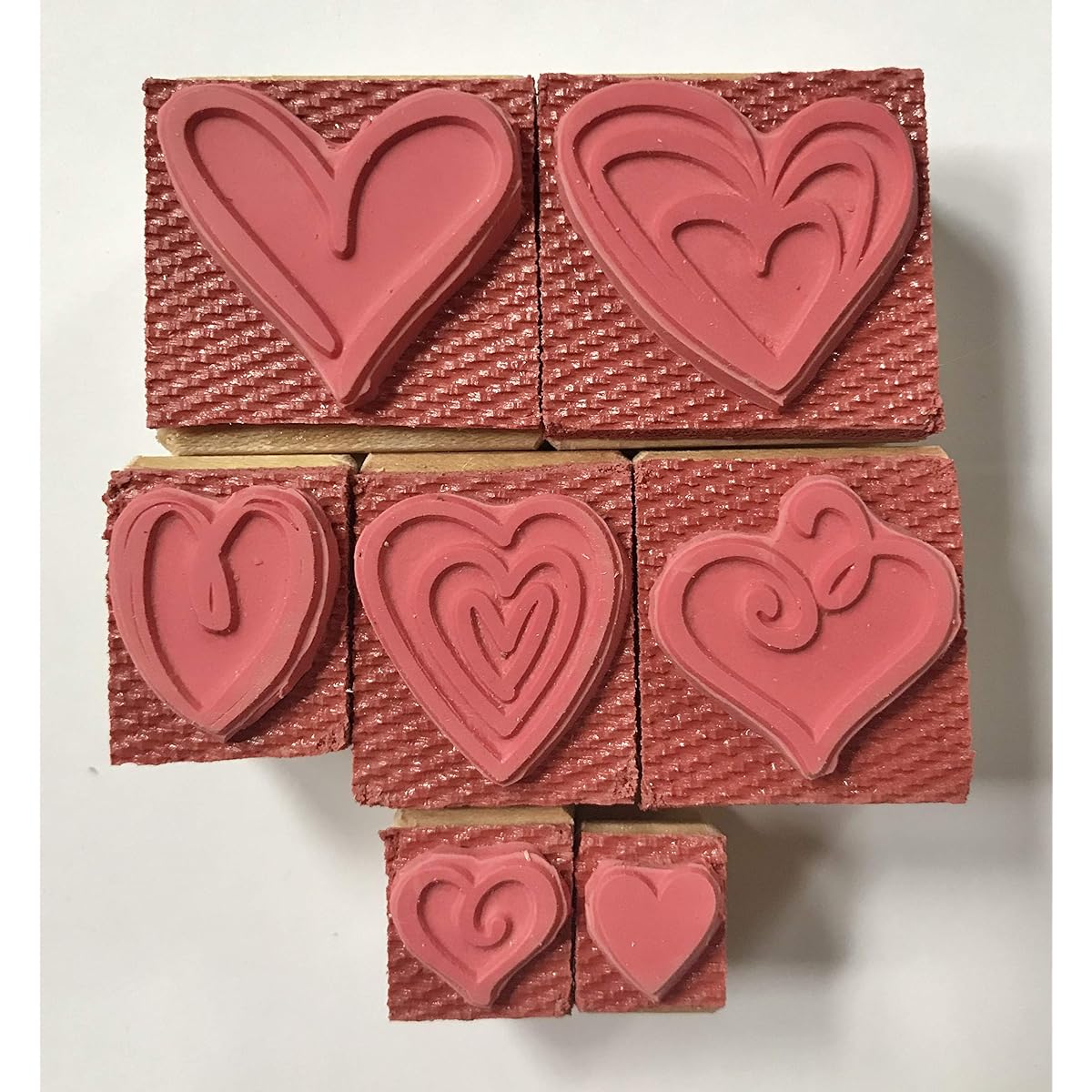 Valentine Heart Rubber Stamp