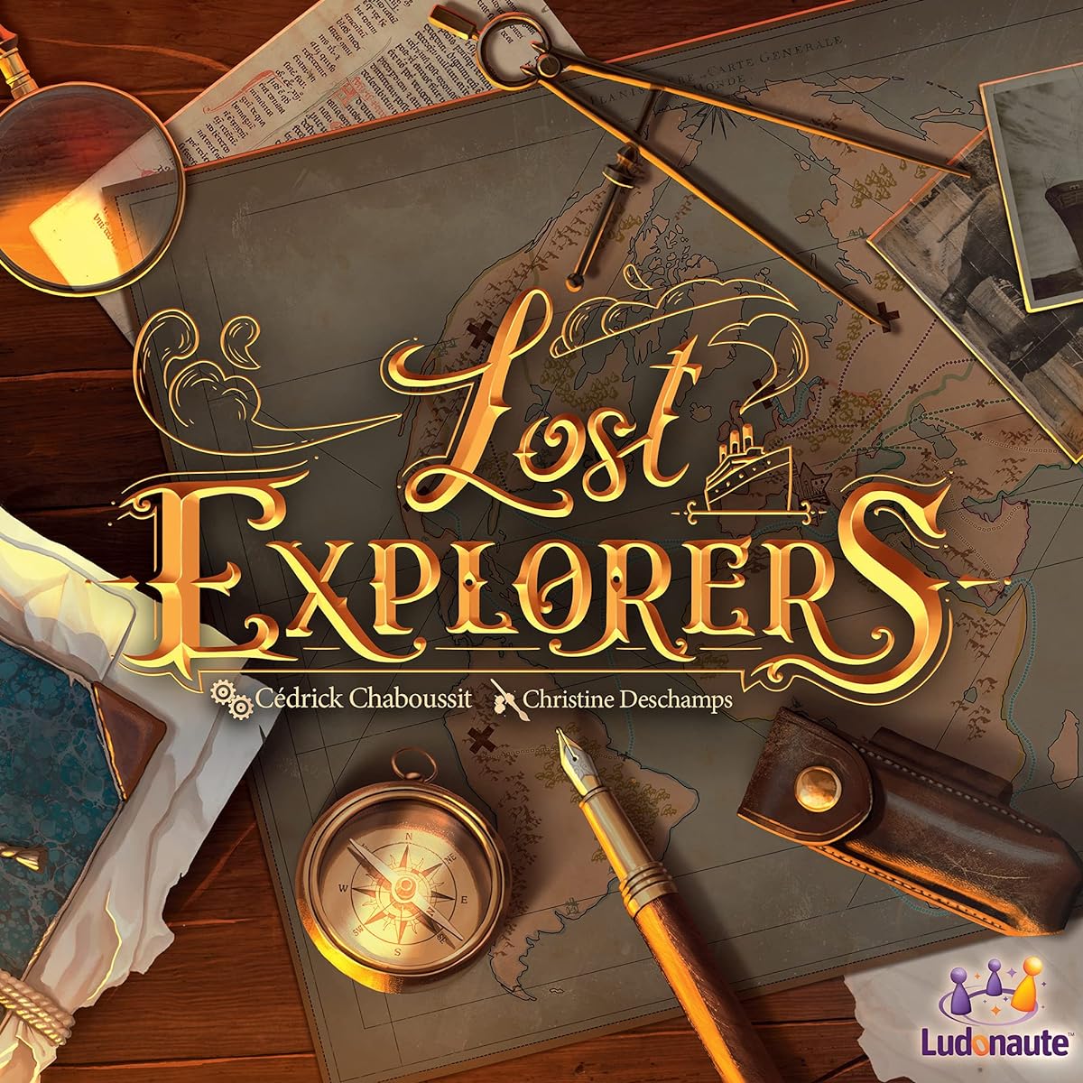 Ludonaute Lost Explorers Board Game Mystery Game Strategy Game for Adults and Kids Adventure Game Ages 10+ 2-4 Players Average Play Time 35 Minutes