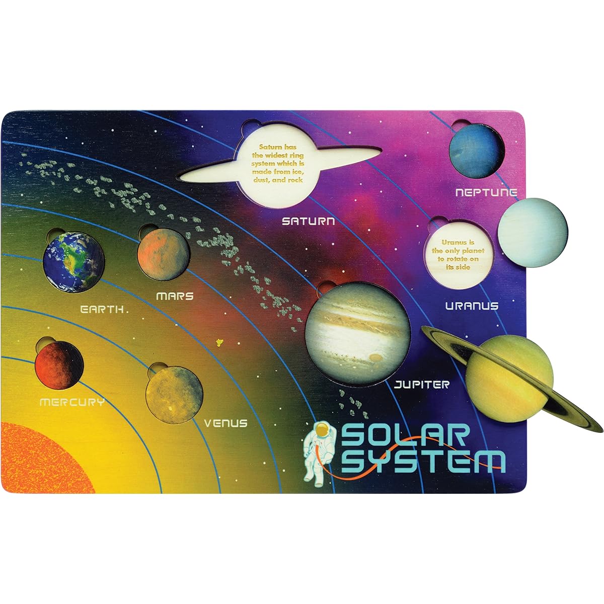 Lift and Learn Solar System Puzzle - Made in the USA
