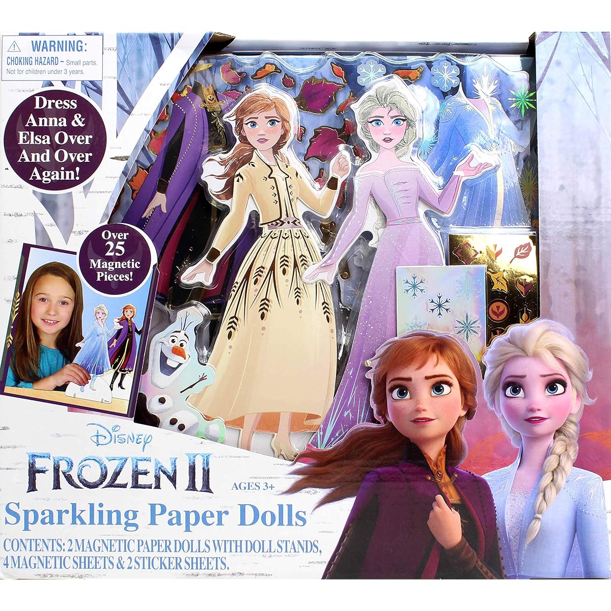 Frozen Toy Dress Up Magnet Doll